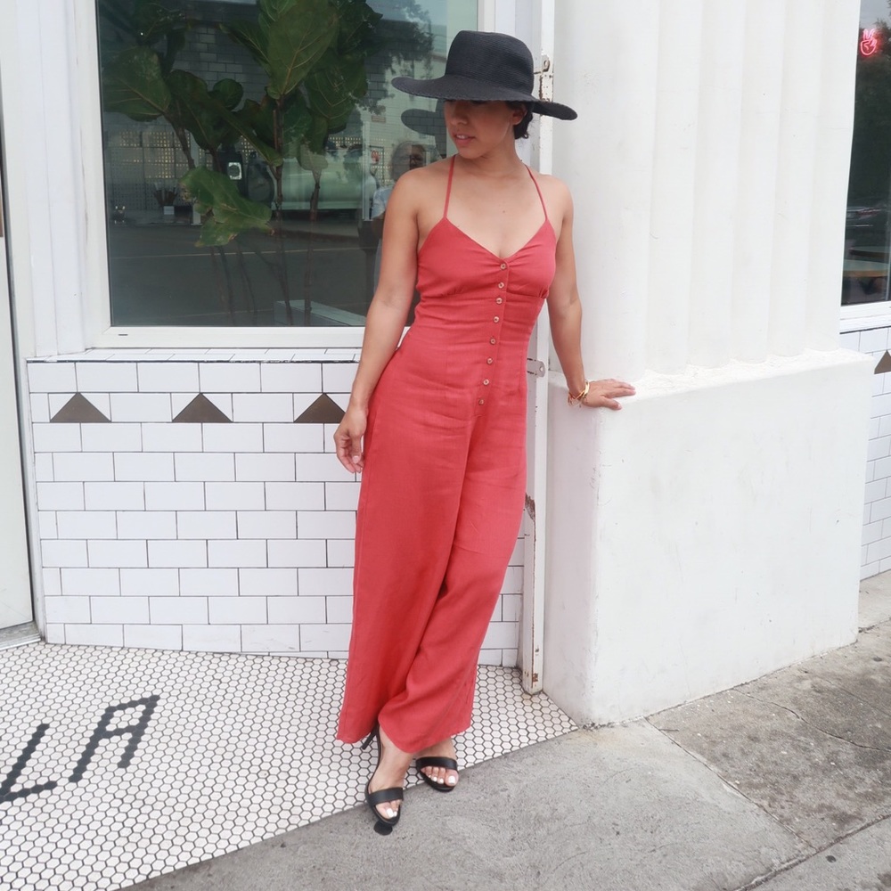 Jumpsuit with back detail